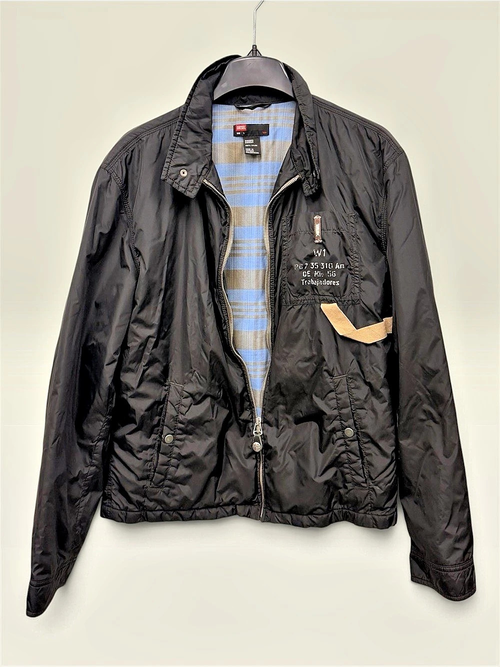 Diesel Men's Nylon Lightweight Jacket Size Large
